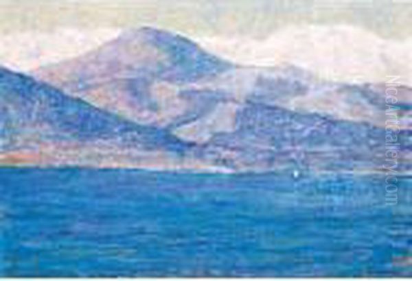 Les Aples Maritimes, Antibes Oil Painting by John Peter Russell