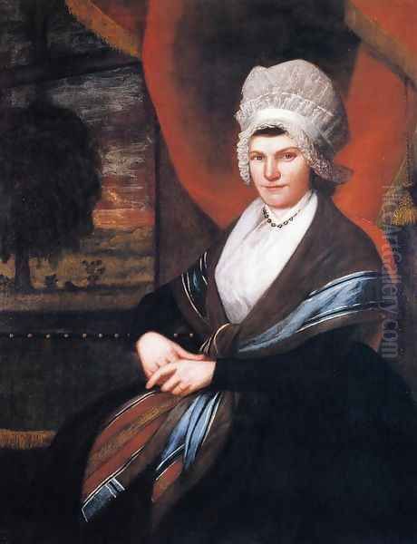 Mrs. Elijah Dewey (Mary Schenck) Oil Painting by Ralph Earl