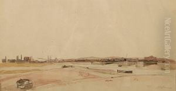 Shoreham Oil Painting by Walter Westley Russell