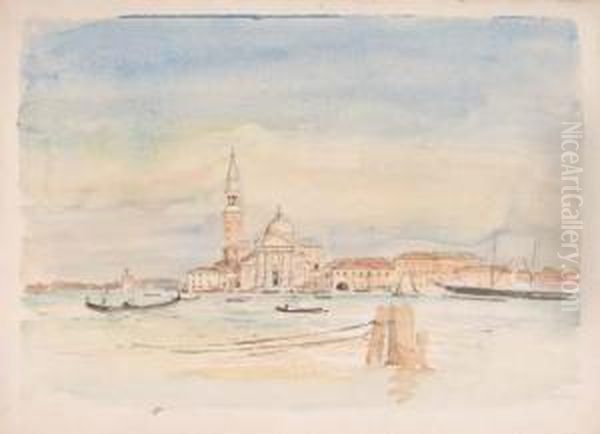 San Giorgio De Maggiore Oil Painting by Walter Westley Russell