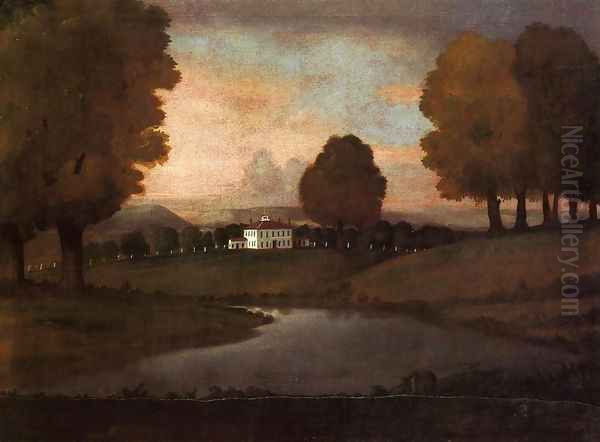 Landscape of the Ruggles Homestead Oil Painting by Ralph Earl