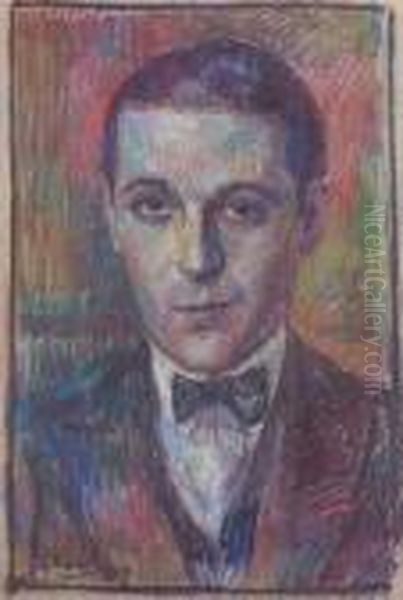 Portrait Oil Painting by Luigi Russolo