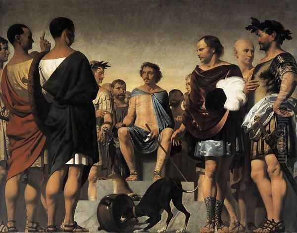 Lycurgus Demonstrates the Benefits of Education 1660-62 Oil Painting by Caesar Van Everdingen