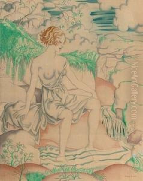 Bather by Albert Rutherston