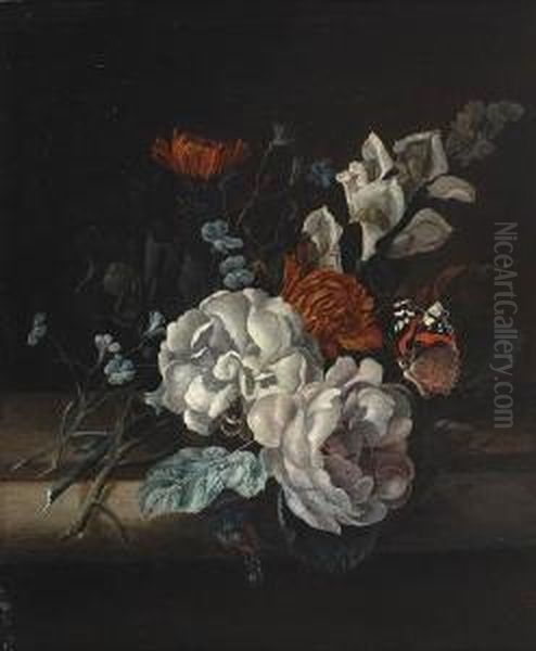 Floral Still Life Oil Painting by Rachel Ruysch