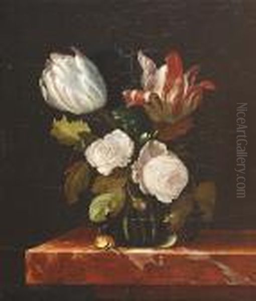 Flower Still Life Oil Painting by Rachel Ruysch