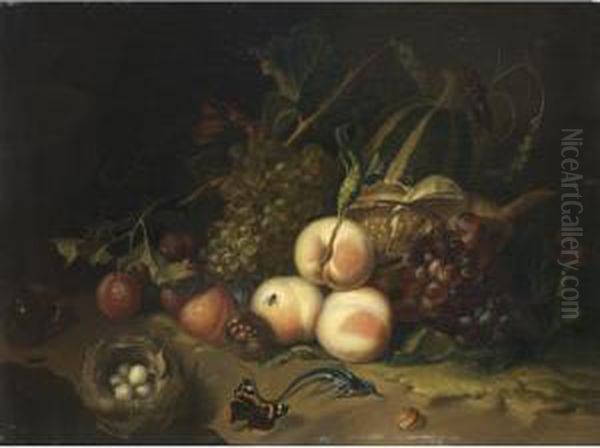 Natura Morta Con Frutta Oil Painting by Rachel Ruysch