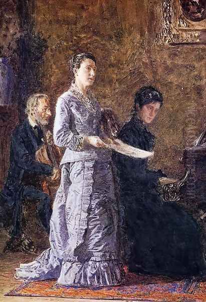 The Pathetic Song 1881 Oil Painting by Thomas Cowperthwait Eakins