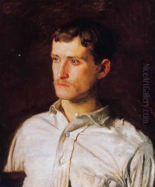 Portrait of Douglas Morgan Hall 1889 Oil Painting by Thomas Cowperthwait Eakins