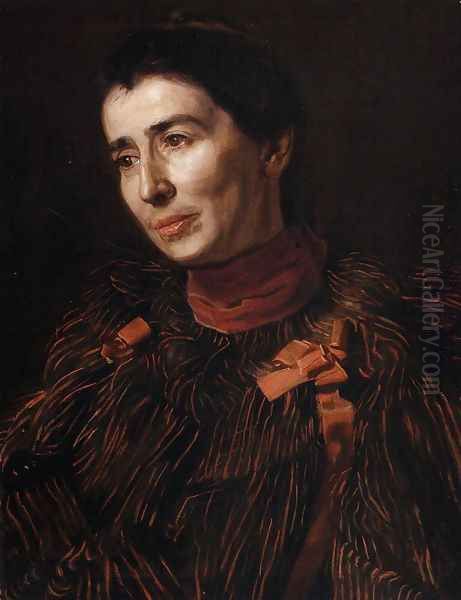 Addie (Portrait of Mary Adeline Williams) 1909 Oil Painting by Thomas Cowperthwait Eakins