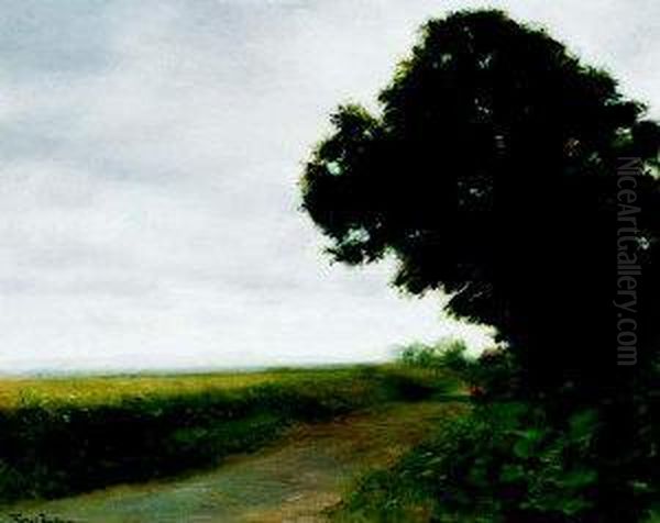 The Road Near Palmerstown Oil Painting by Thomas Darby Ryan