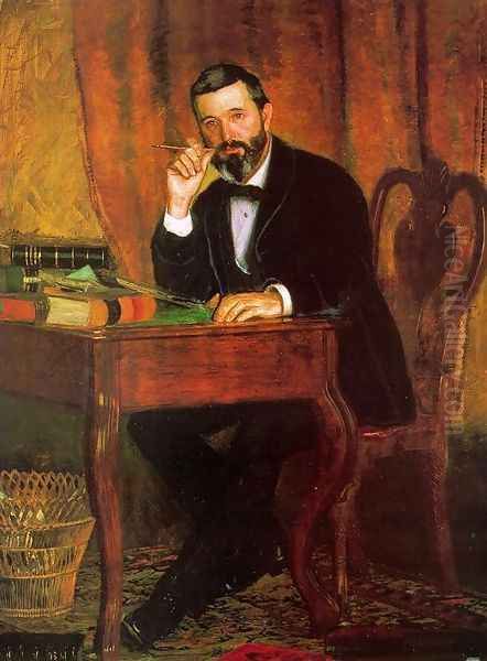 Dr. Horatio C. Wood, 1886 Oil Painting by Thomas Cowperthwait Eakins