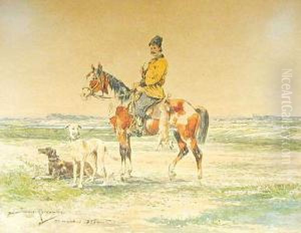 Po Polowaniu, 1897 R. by Tadeusz Rybkovski