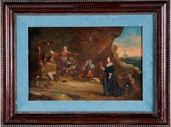 La Tentation De Saint-antoine Oil Painting by David The Younger Ryckaert