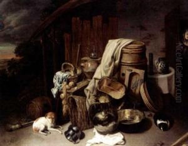 Still Life Oil Painting by David The Younger Ryckaert