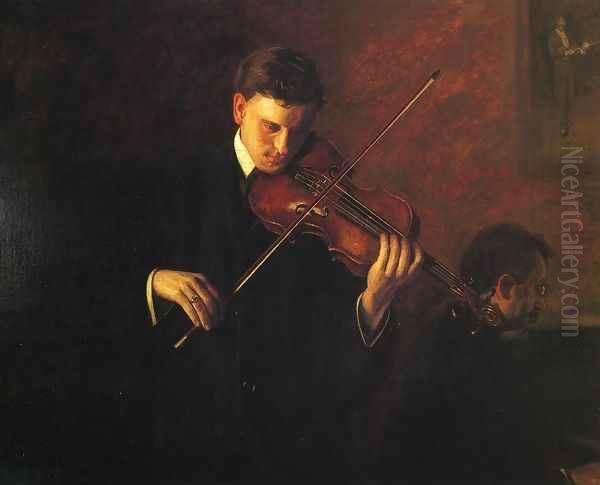 Music Oil Painting by Thomas Cowperthwait Eakins