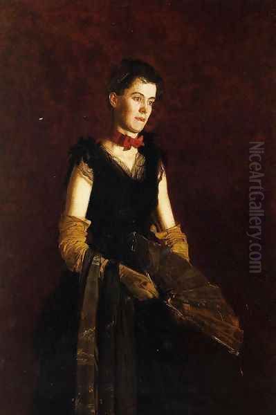 Portrait of Letitia Wilson Jordan Oil Painting by Thomas Cowperthwait Eakins