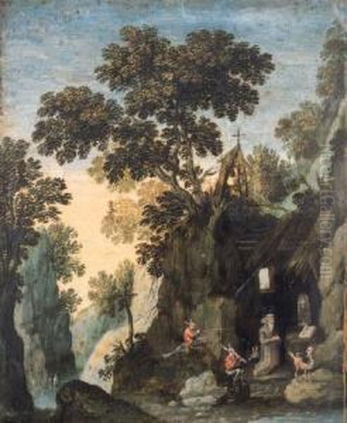 The Temptation Of Saint Antony Oil Painting by Marten Ryckaert