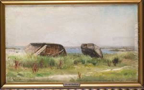 Ekor Vid Strand Oil Painting by Gustaf Rydberg