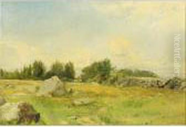 Rocky Hill Oil Painting by Gustaf Rydberg