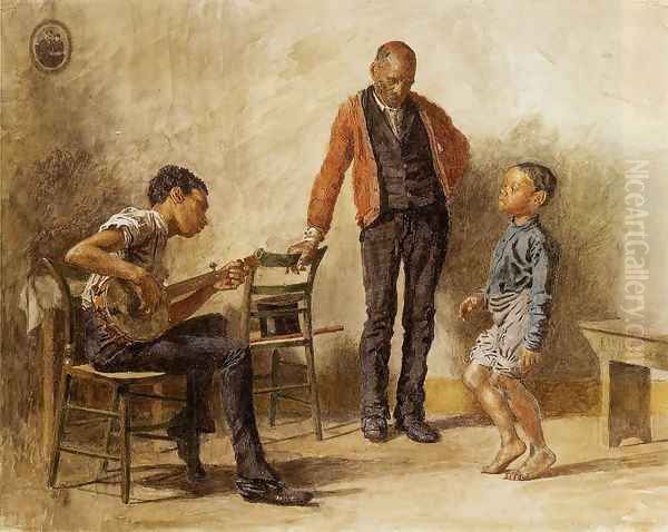 The Dancing Lesson Oil Painting by Thomas Cowperthwait Eakins