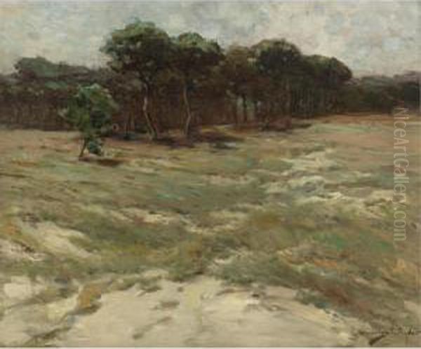 The Edge Of The Field Oil Painting by Chauncey Foster Ryder