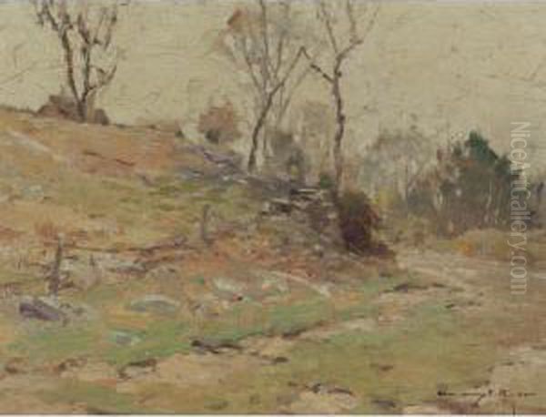 The Bend In The Path Oil Painting by Chauncey Foster Ryder