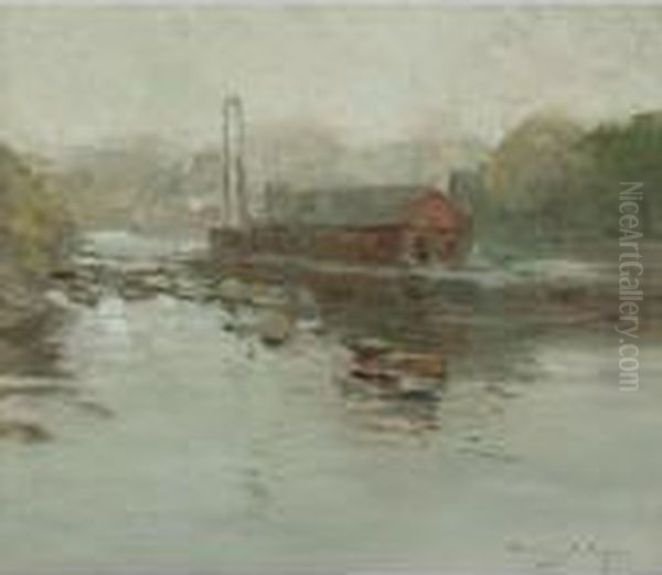 The River Ipswich Oil Painting by Chauncey Foster Ryder