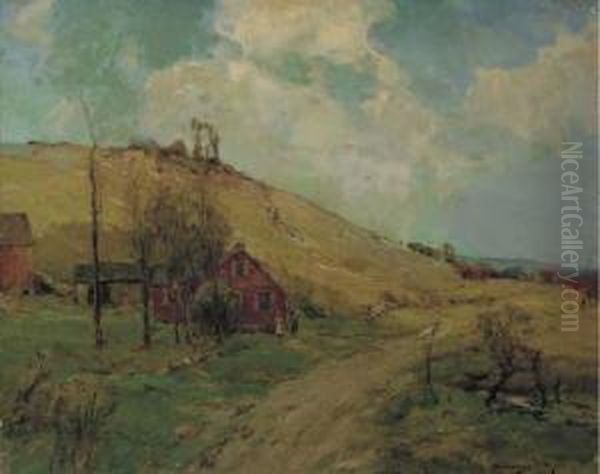 Snug Hill Oil Painting by Chauncey Foster Ryder