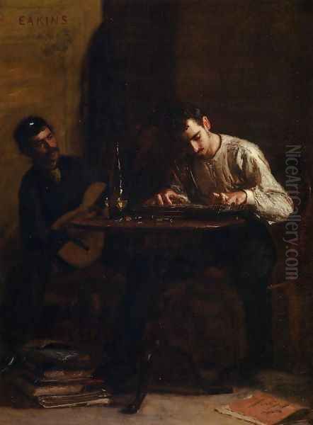 Professionals at Rehearsal Oil Painting by Thomas Cowperthwait Eakins