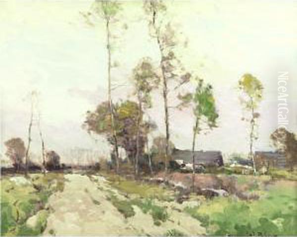 Road To Raymond Oil Painting by Chauncey Foster Ryder