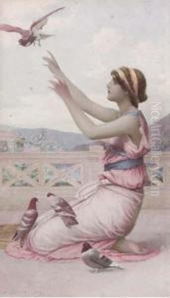 An Allegory Of Freedom Oil Painting by Henry Ryland