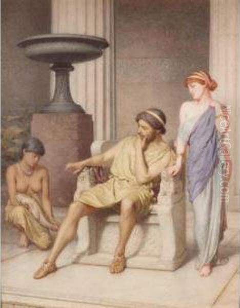 Polycrates Oil Painting by Henry Ryland