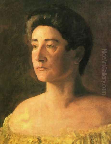 A Singer: Portrait of Mrs. Leigo Oil Painting by Thomas Cowperthwait Eakins