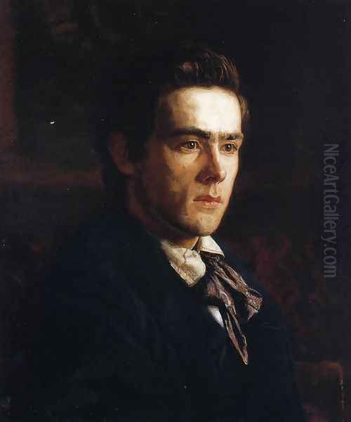 Portrait of Samuel Murray Oil Painting by Thomas Cowperthwait Eakins