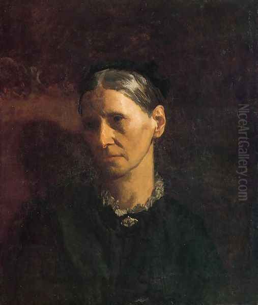 Portrait of Mrs. James W. Crowell Oil Painting by Thomas Cowperthwait Eakins