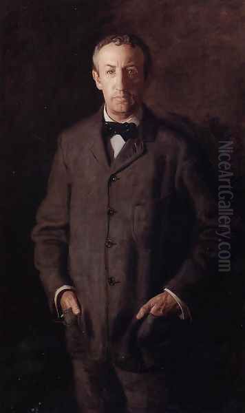 Portrait of William B. Kurtz Oil Painting by Thomas Cowperthwait Eakins