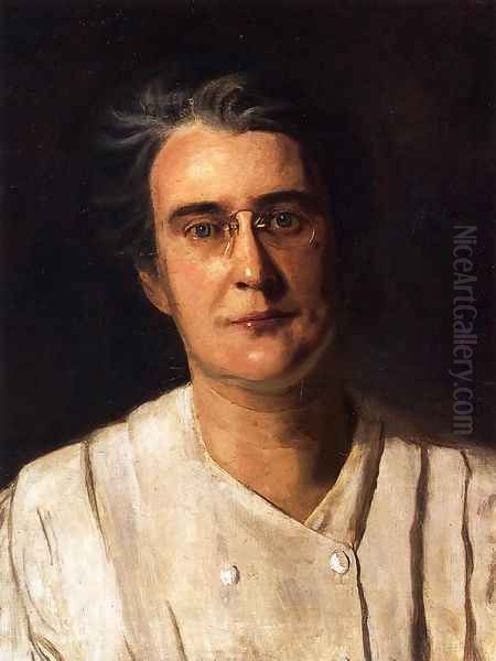 Portrait of Lucy Langdon Williams Wilson Oil Painting by Thomas Cowperthwait Eakins