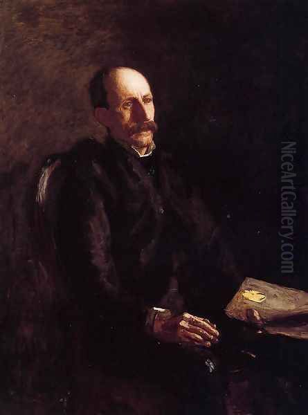 Portrait of Charles Linford, the Artist Oil Painting by Thomas Cowperthwait Eakins