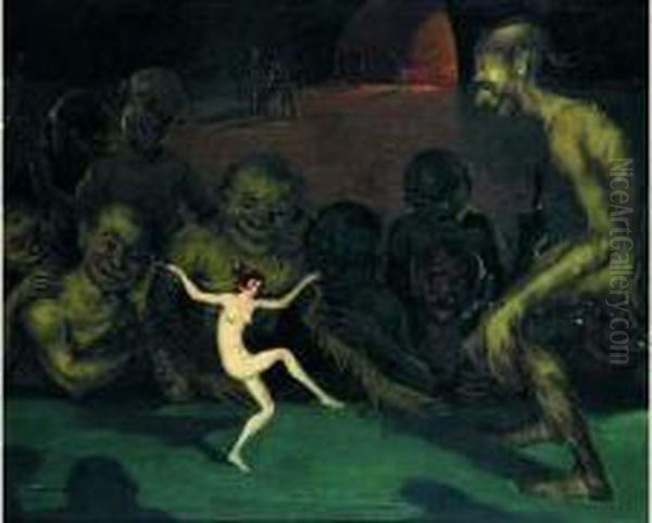 Una Espagnola En El Infierno,1929 by Daniel Sabater Y Salabert