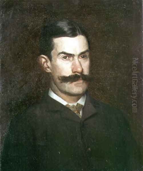 Portrait of Frank MacDowell, c.1886 Oil Painting by Thomas Cowperthwait Eakins