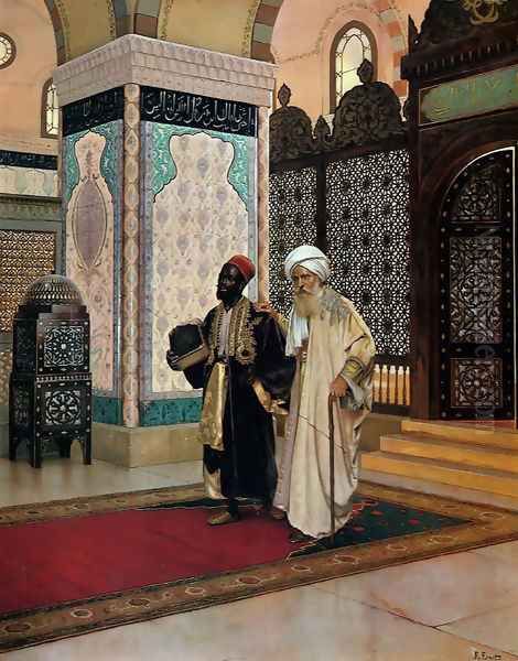 After Prayer Oil Painting by Rudolph Ernst