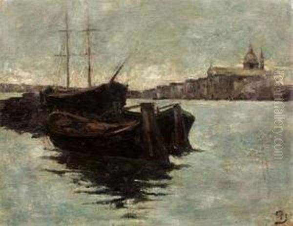 Porto Oil Painting by Giuseppe Sacheri