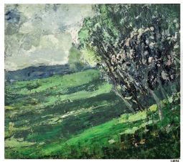 Alberi Fioriti Oil Painting by Giuseppe Sacheri