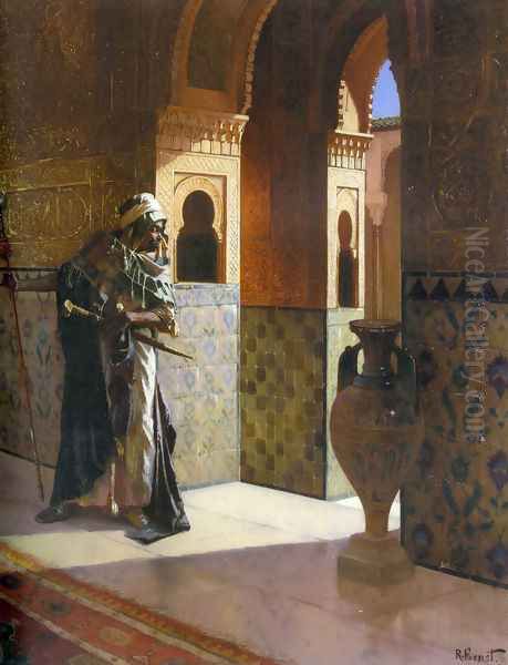 The Moorish Guard Oil Painting by Rudolph Ernst