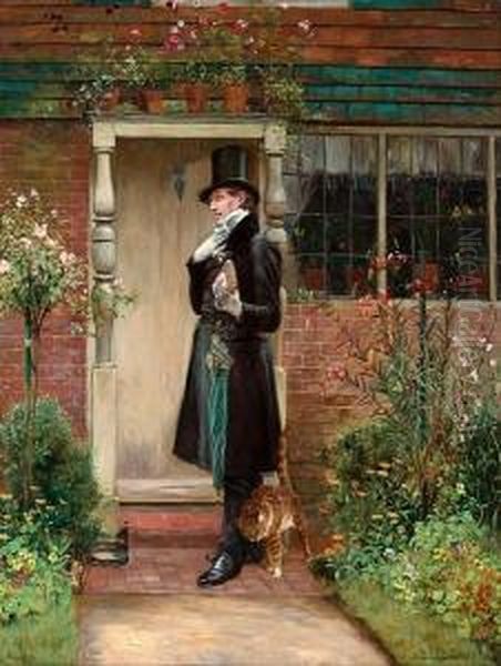 The Suitor Oil Painting by Walter-Dendy Sadler