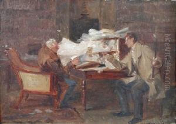 Business At Day And Sons Oil Painting by Walter-Dendy Sadler