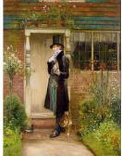 The Suitor Oil Painting by Walter-Dendy Sadler