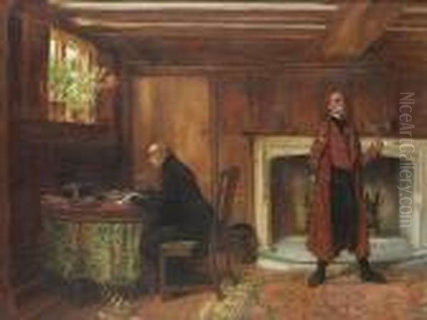 The Private Secretary Oil Painting by Walter-Dendy Sadler