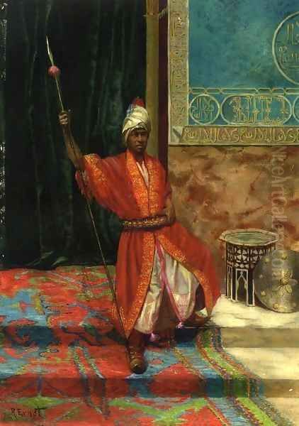 The Sultans Guard Oil Painting by Rudolph Ernst